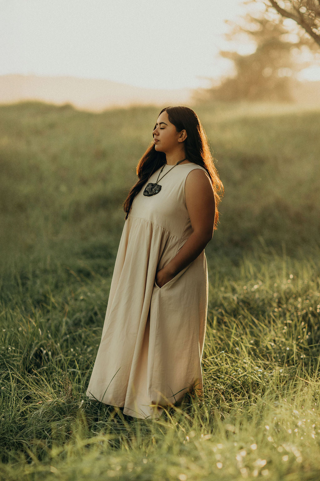 Rei Linen Tie Back Dress