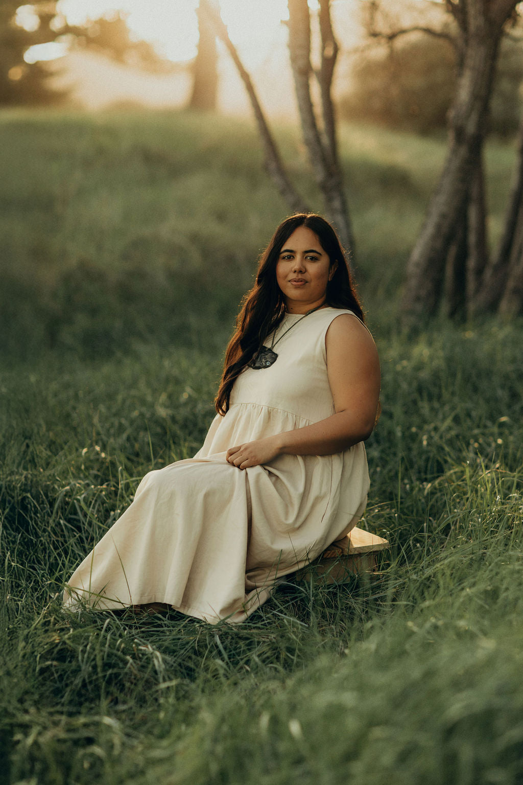 Rei Linen Tie Back Dress