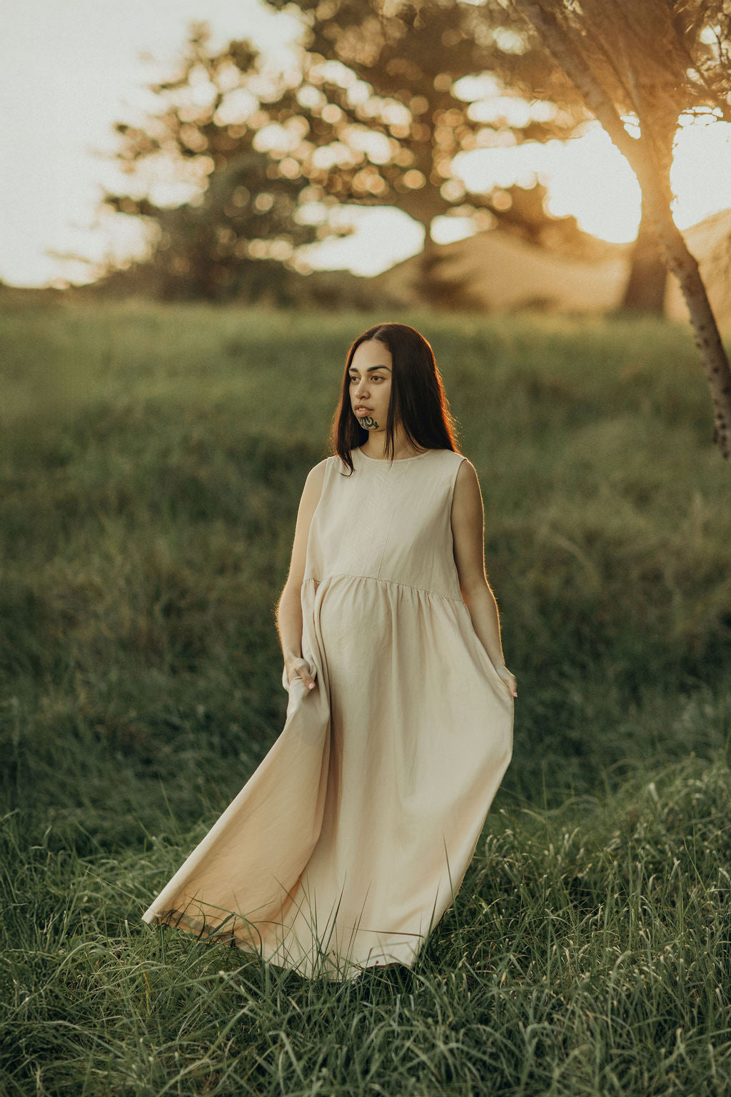 Rei Linen Tie Back Dress