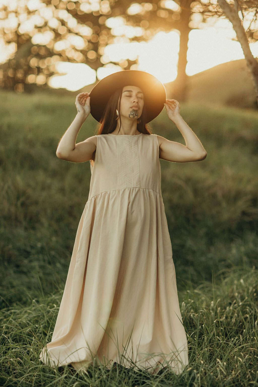 Rei Linen Tie Back Dress